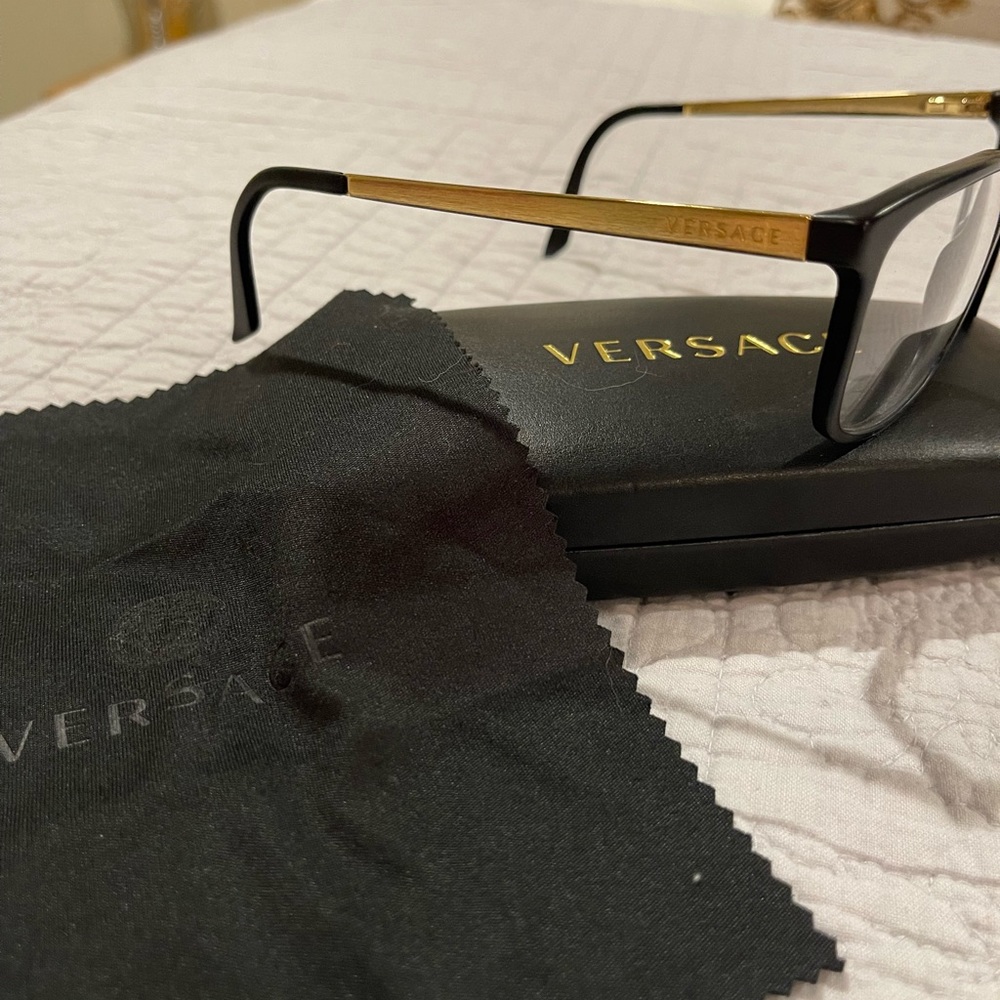 Versace eye glasses black/gold